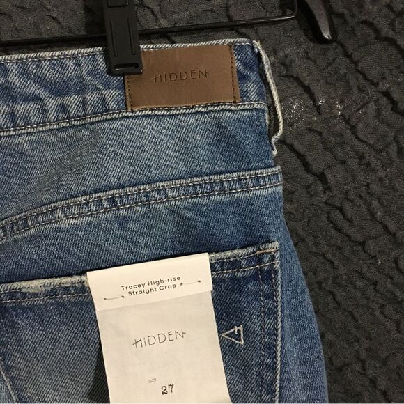 Hidden Distressed Cuffed Jeans  Size 27 - Picture 8 of 10